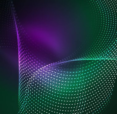 Vektör dalga parçacıklar arka plan