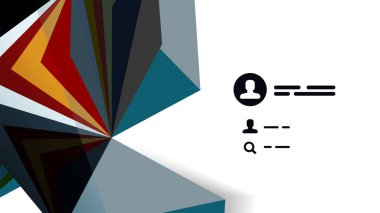 Modern üçgen sunu şablonu