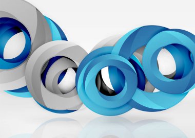 Modern 3d yüzük vektör arka plan