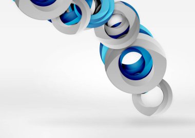 Modern 3d yüzük vektör arka plan