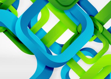 Işık geometrik şekiller kareler gri 3d uzay