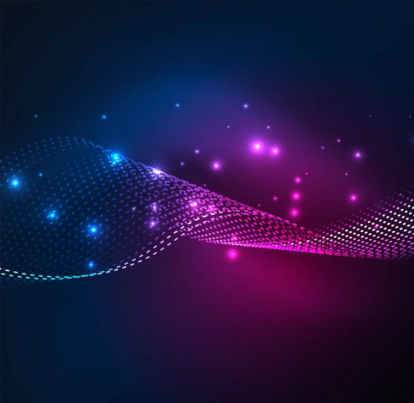 Vektör dalga parçacıklar arka plan