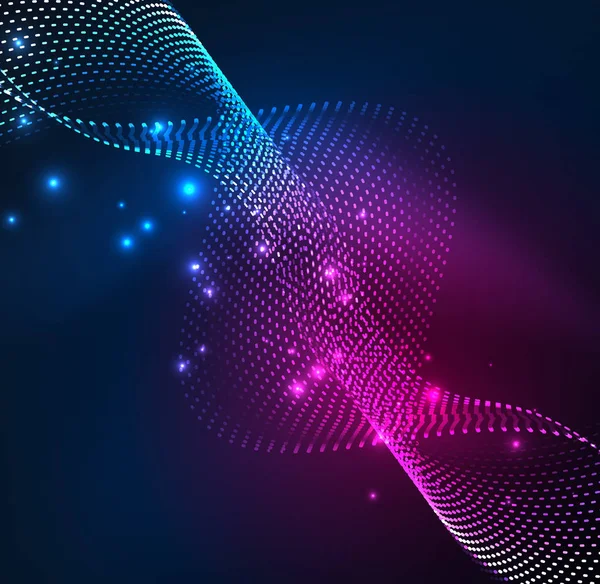 Vektör dalga parçacıklar arka plan