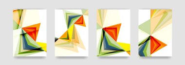 En az vektör arka plan küme kapsıyor