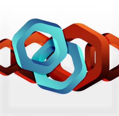 Üst üste gelen altıgenler arka planı Tasarla