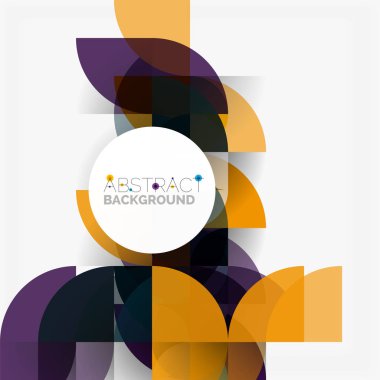 Modern geometrik arka plan daire