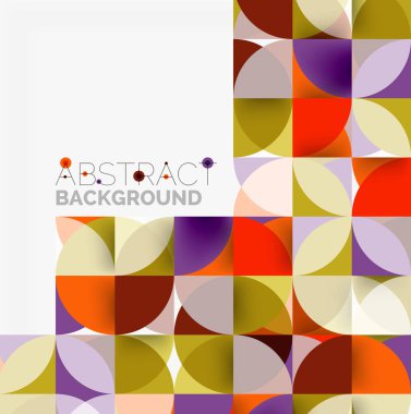 Modern geometrik arka plan daire