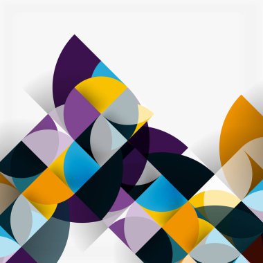 Modern geometrik arka plan daire