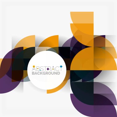 Modern geometrik arka plan daire