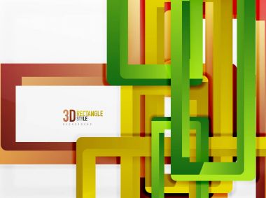 Dikdörtgen tüp elemanları, vektör arka plan