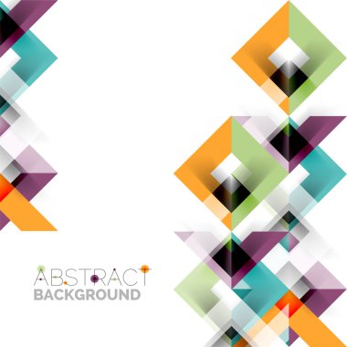 Beyaz Modern kare geometrik desen tasarım