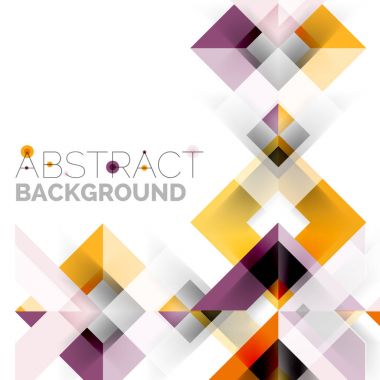 Beyaz Modern kare geometrik desen tasarım