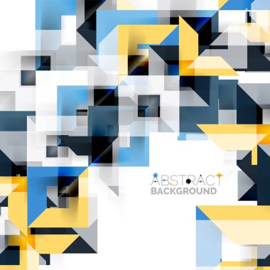 Beyaz Modern kare geometrik desen tasarım