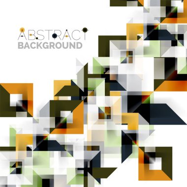 Beyaz Modern kare geometrik desen tasarım