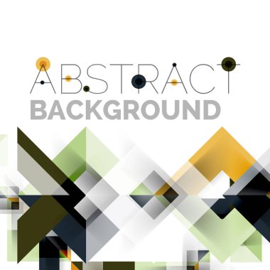 Beyaz Modern kare geometrik desen tasarım