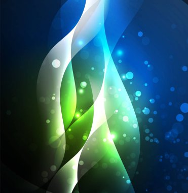 Neon ışıklı dalgalar