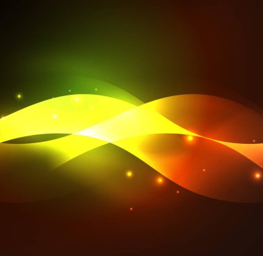 Neon ışıklı dalgalar