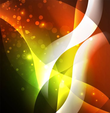 Neon ışıklı dalgalar