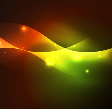 Neon ışıklı dalgalar