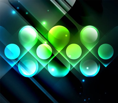 Vektör geometrik parlayan arka plan şekilleri
