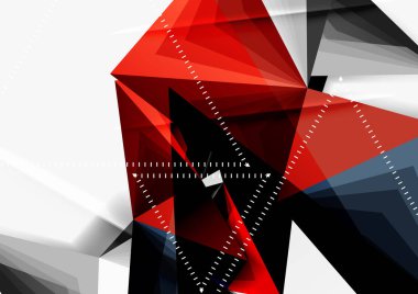 Vektör düşük Poli tarzı 3d üçgen çizgi