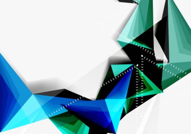 Vektör düşük Poli tarzı 3d üçgen çizgi