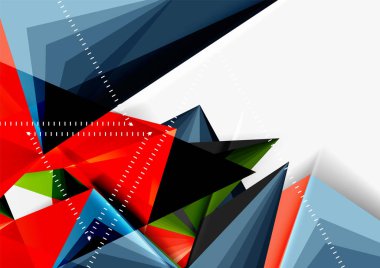 Vektör düşük Poli tarzı 3d üçgen çizgi