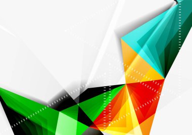 Vektör düşük Poli tarzı 3d üçgen çizgi