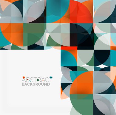 Modern geometrik arka plan daire