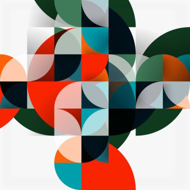 Modern geometrik arka plan daire