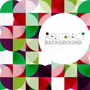 Modern geometrik arka plan daire