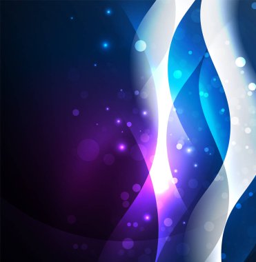 Neon ışıklı dalgalar