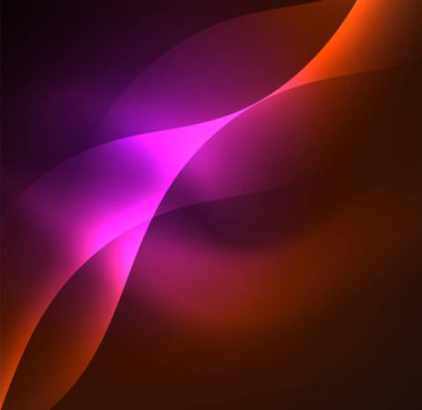 Neon ışıklı dalgalar