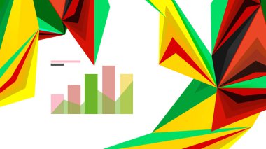 Modern üçgen sunu şablonu