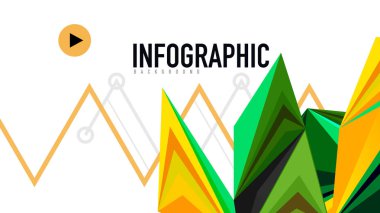 Modern üçgen sunu şablonu