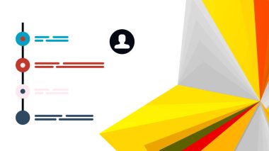 Modern üçgen sunu şablonu