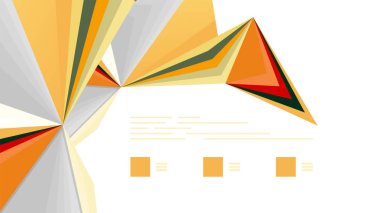 Modern üçgen sunu şablonu