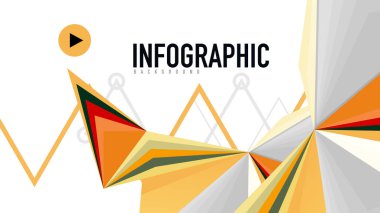 Modern üçgen sunu şablonu