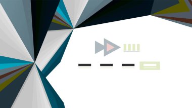 Modern üçgen sunu şablonu