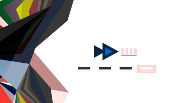 Modern üçgen sunu şablonu