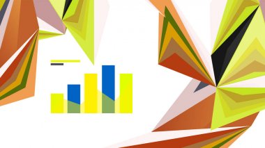 Modern üçgen sunu şablonu