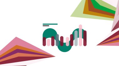 Modern üçgen sunu şablonu