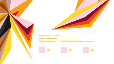 Modern üçgen sunu şablonu