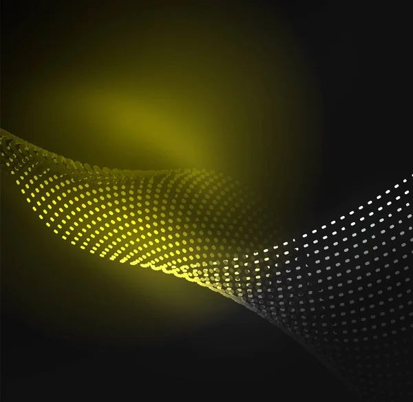 Tasarım şablonu parlayan parçacıkları dalga