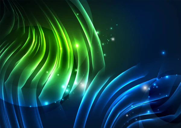 parlayan futuristik çizgiler