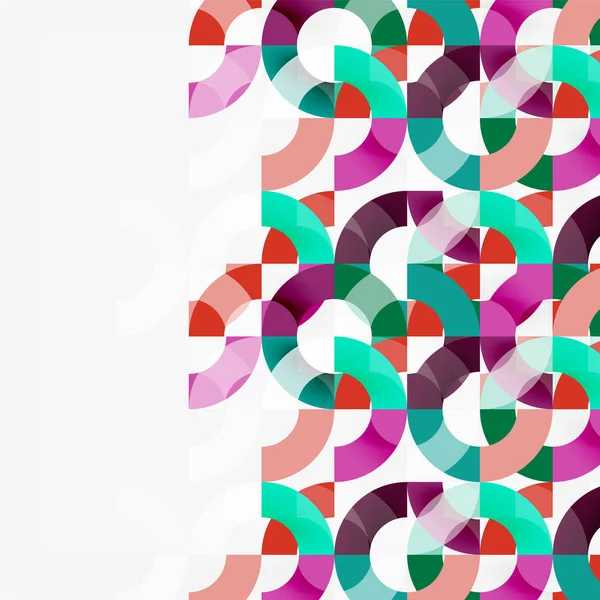 Modern geometrik desen tasarım gri arka plan üzerinde renkli halkalar