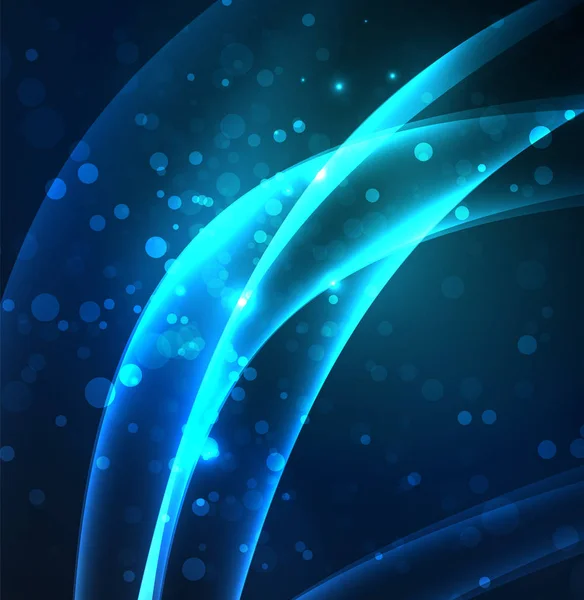 Enerji hatları, karanlıkta parlayan dalgalar vektör arka plan