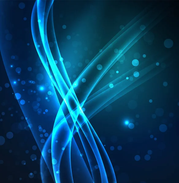 Enerji hatları, karanlıkta parlayan dalgalar vektör arka plan