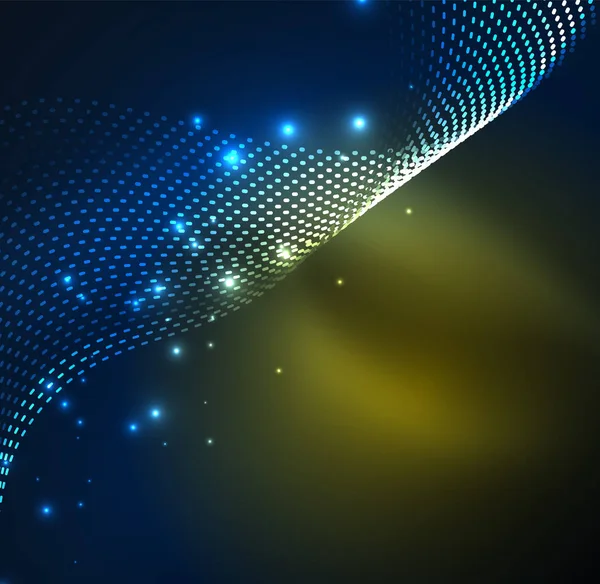 Vektör dalga parçacıklar arka plan