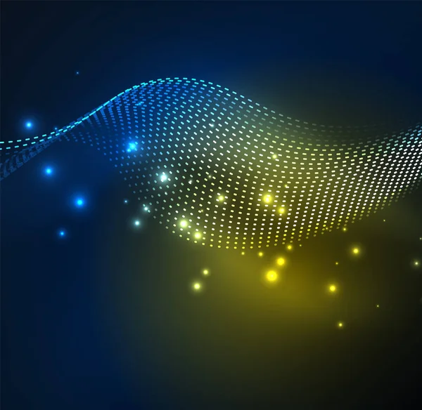 Vektör dalga parçacıklar arka plan